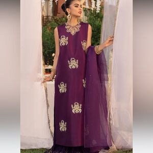 Vanya Purple Formal Kurta Set - Size XL